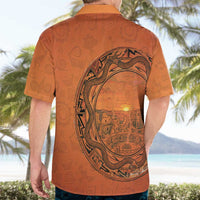 Kokopelli Tribal Hawaiian Shirt Native American Southwestern Petroglyph Patterns Sunset Landscape - Wonder Print Shop