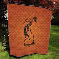 Kokopelli Tribal Quilt Native American Southwestern Petroglyph Patterns Sunset Landscape - Wonder Print Shop