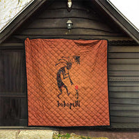 Kokopelli Tribal Quilt Native American Southwestern Petroglyph Patterns Sunset Landscape - Wonder Print Shop