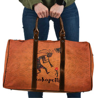 Kokopelli Tribal Travel Bag Native American Southwestern Petroglyph Patterns Sunset Landscape - Wonder Print Shop
