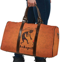 Kokopelli Tribal Travel Bag Native American Southwestern Petroglyph Patterns Sunset Landscape - Wonder Print Shop
