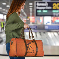 Kokopelli Tribal Travel Bag Native American Southwestern Petroglyph Patterns Sunset Landscape - Wonder Print Shop