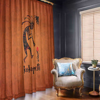 Kokopelli Tribal Window Curtain Native American Southwestern Petroglyph Patterns Sunset Landscape - Wonder Print Shop