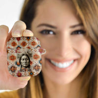 Sitting Bull Portrait AirPods Case Native American Tipi with Feathers and Spears Indigenous Pride - Wonder Print Shop