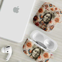Sitting Bull Portrait AirPods Case Native American Tipi with Feathers and Spears Indigenous Pride - Wonder Print Shop