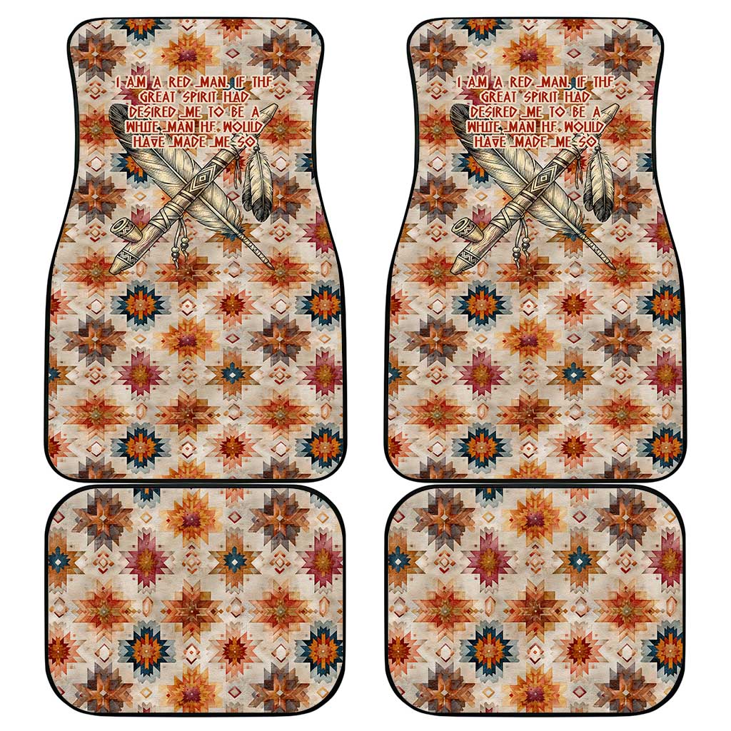 Sitting Bull Portrait Car Mats Native American Tipi with Feathers and Spears Indigenous Pride - Wonder Print Shop