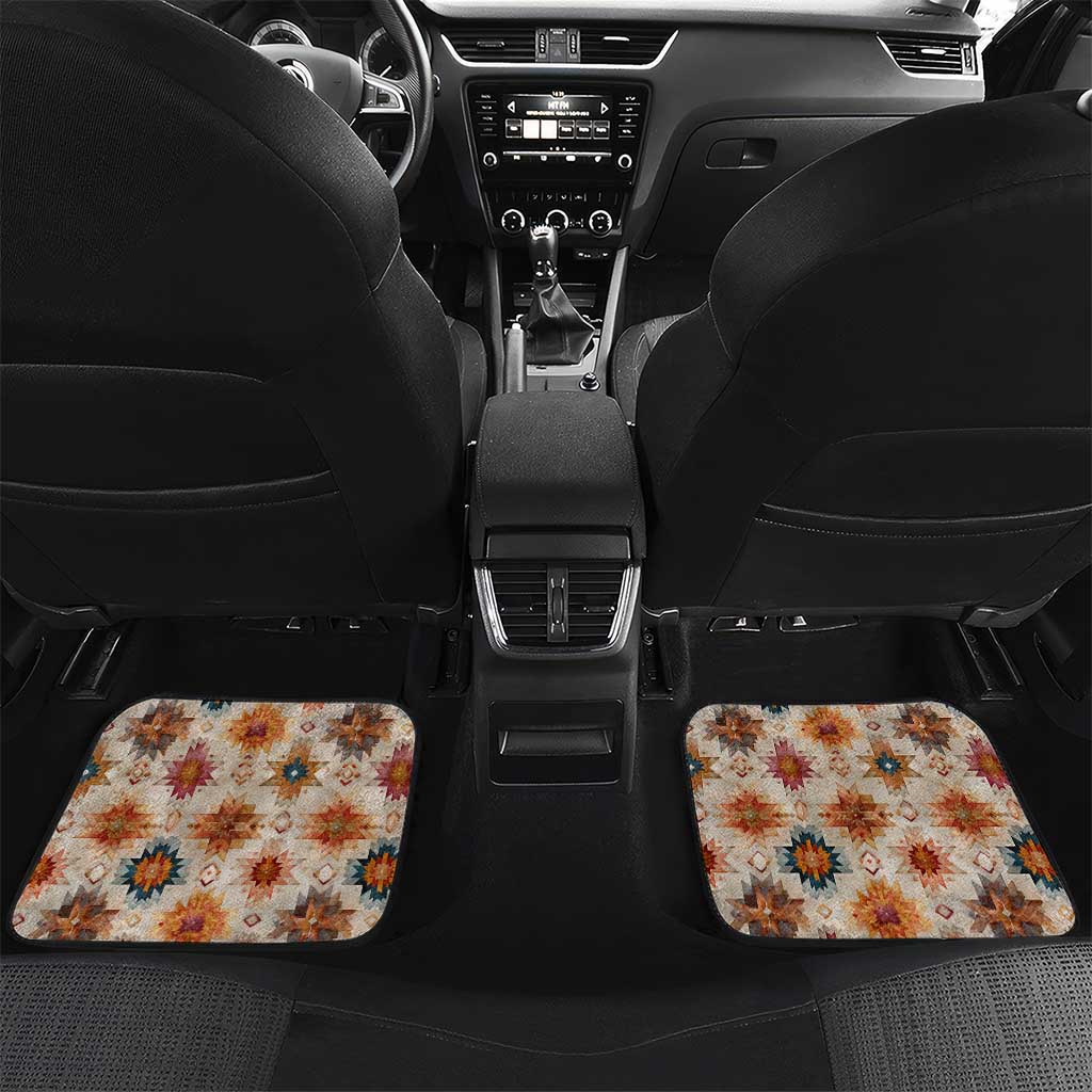 Sitting Bull Portrait Car Mats Native American Tipi with Feathers and Spears Indigenous Pride - Wonder Print Shop