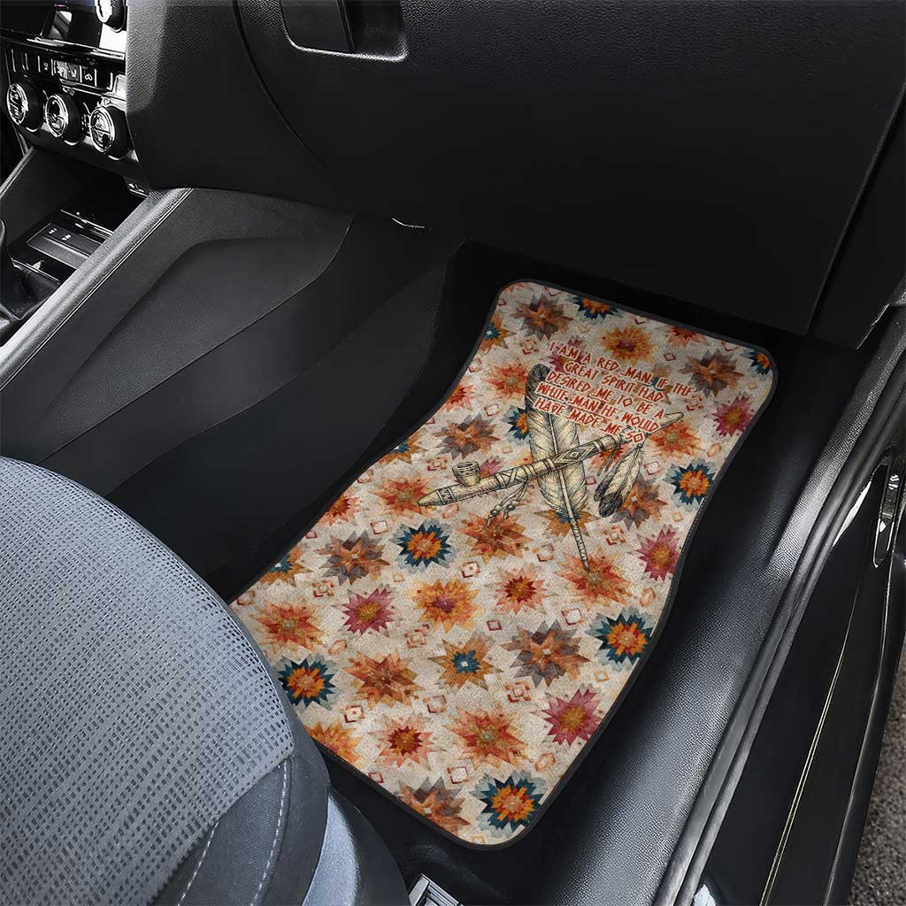 Sitting Bull Portrait Car Mats Native American Tipi with Feathers and Spears Indigenous Pride - Wonder Print Shop