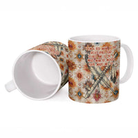 Sitting Bull Portrait Ceramic Mug Native American Tipi with Feathers and Spears Indigenous Pride - Wonder Print Shop
