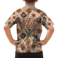 Sitting Bull Portrait Family Matching Off The Shoulder Long Sleeve Dress and Hawaiian Shirt Native American Tipi with Feathers and Spears Indigenous Pride - Wonder Print Shop