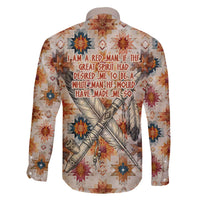 Sitting Bull Portrait Family Matching Off The Shoulder Long Sleeve Dress and Hawaiian Shirt Native American Tipi with Feathers and Spears Indigenous Pride - Wonder Print Shop