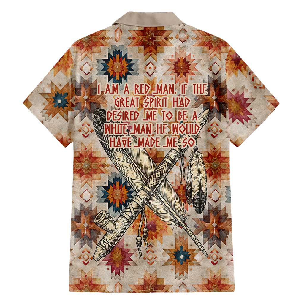 Sitting Bull Portrait Hawaiian Shirt Native American Tipi with Feathers and Spears Indigenous Pride - Wonder Print Shop