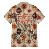 Sitting Bull Portrait Hawaiian Shirt Native American Tipi with Feathers and Spears Indigenous Pride - Wonder Print Shop