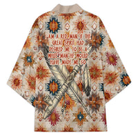 Sitting Bull Portrait Kimono Native American Tipi with Feathers and Spears Indigenous Pride - Wonder Print Shop