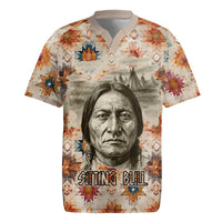 Sitting Bull Portrait Rugby Jersey Native American Tipi with Feathers and Spears Indigenous Pride - Wonder Print Shop