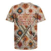 Sitting Bull Portrait Rugby Jersey Native American Tipi with Feathers and Spears Indigenous Pride - Wonder Print Shop
