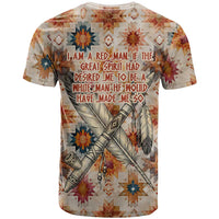 Sitting Bull Portrait T Shirt Native American Tipi with Feathers and Spears Indigenous Pride - Wonder Print Shop