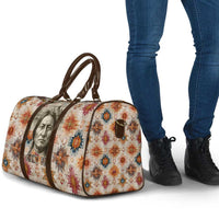 Sitting Bull Portrait Travel Bag Native American Tipi with Feathers and Spears Indigenous Pride - Wonder Print Shop