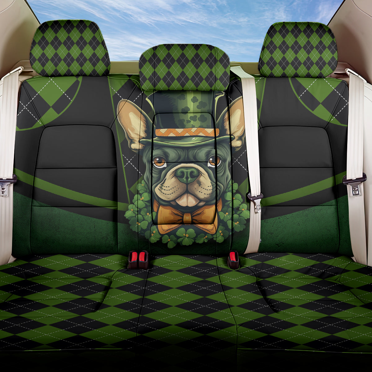 In My Veins Flows The Blood Of Irish Rebels Back Car Seat Cover - Wonder Print Shop
