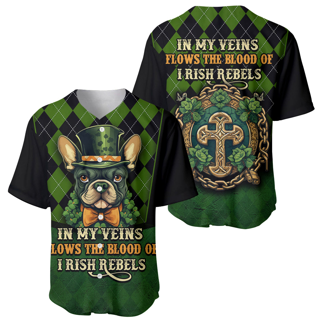 In My Veins Flows The Blood Of Irish Rebels Baseball Jersey - Wonder Print Shop