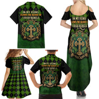 In My Veins Flows The Blood Of Irish Rebels Family Matching Summer Maxi Dress and Hawaiian Shirt - Wonder Print Shop