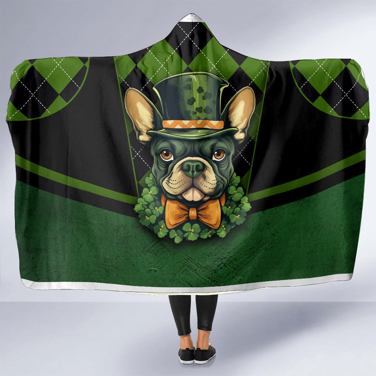 In My Veins Flows The Blood Of Irish Rebels Hooded Blanket