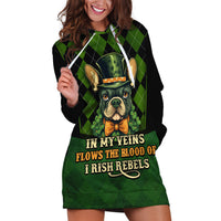 In My Veins Flows The Blood Of Irish Rebels Hoodie Dress - Wonder Print Shop