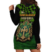 In My Veins Flows The Blood Of Irish Rebels Hoodie Dress - Wonder Print Shop