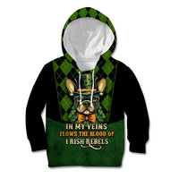 In My Veins Flows The Blood Of Irish Rebels Kid Hoodie - Wonder Print Shop