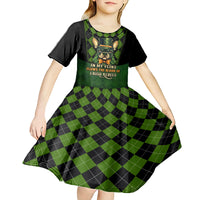 In My Veins Flows The Blood Of Irish Rebels Kid Short Sleeve Dress - Wonder Print Shop