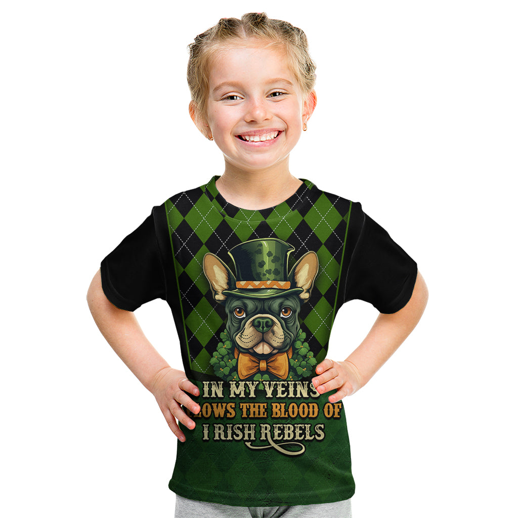 In My Veins Flows The Blood Of Irish Rebels Kid T Shirt - Wonder Print Shop