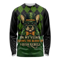 In My Veins Flows The Blood Of Irish Rebels Long Sleeve Shirt - Wonder Print Shop