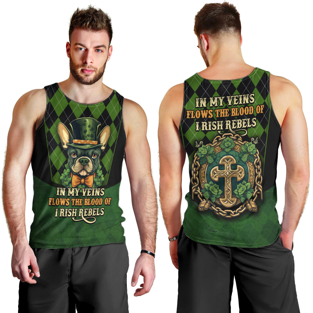In My Veins Flows The Blood Of Irish Rebels Men Tank Top - Wonder Print Shop