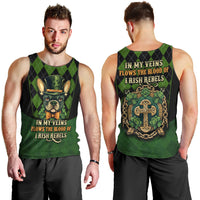 In My Veins Flows The Blood Of Irish Rebels Men Tank Top - Wonder Print Shop