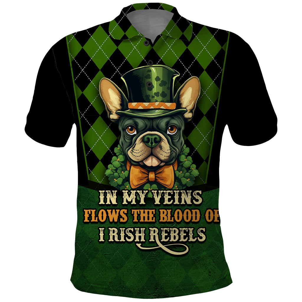 In My Veins Flows The Blood Of Irish Rebels Polo Shirt - Wonder Print Shop