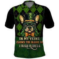 In My Veins Flows The Blood Of Irish Rebels Polo Shirt - Wonder Print Shop