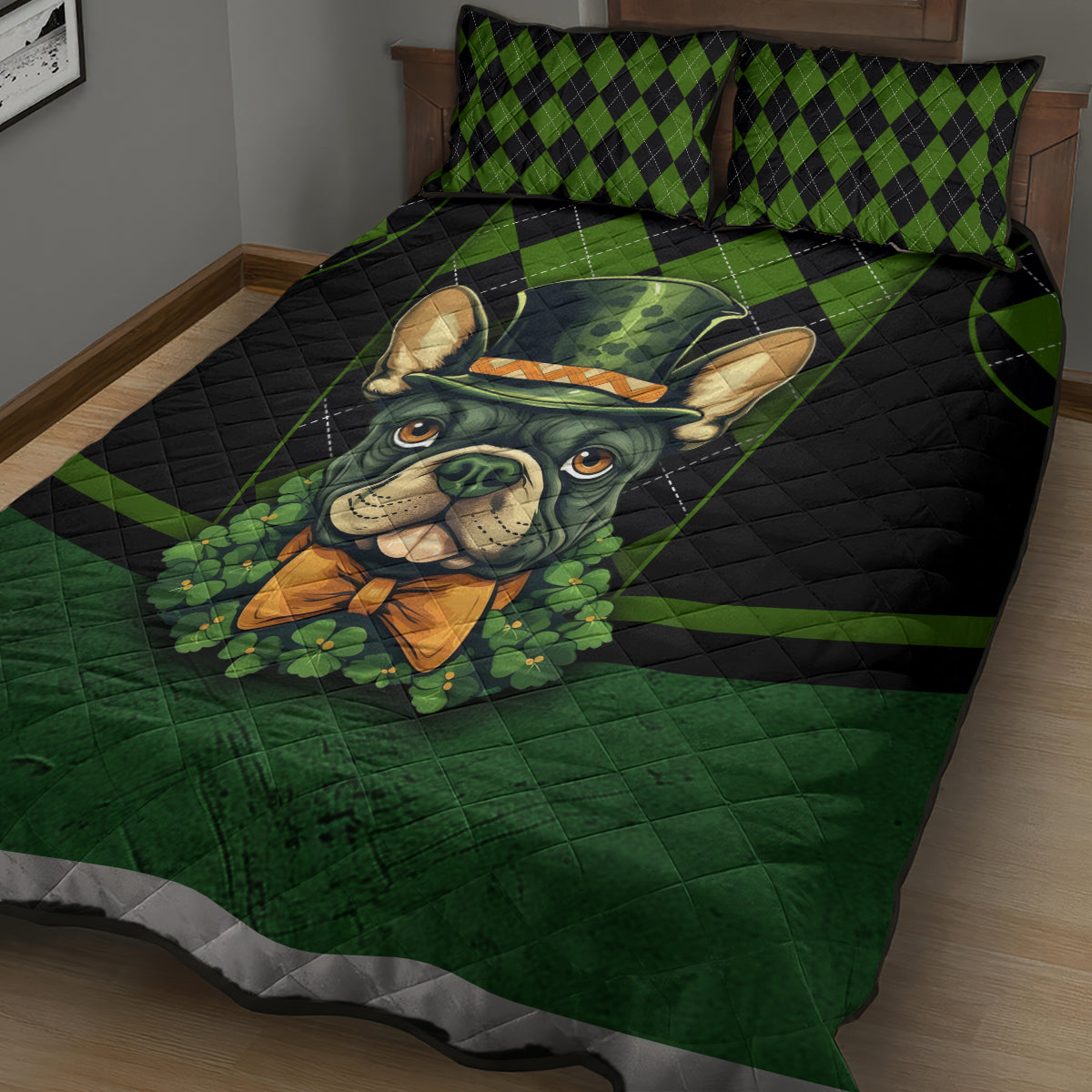 In My Veins Flows The Blood Of Irish Rebels Quilt Bed Set - Wonder Print Shop