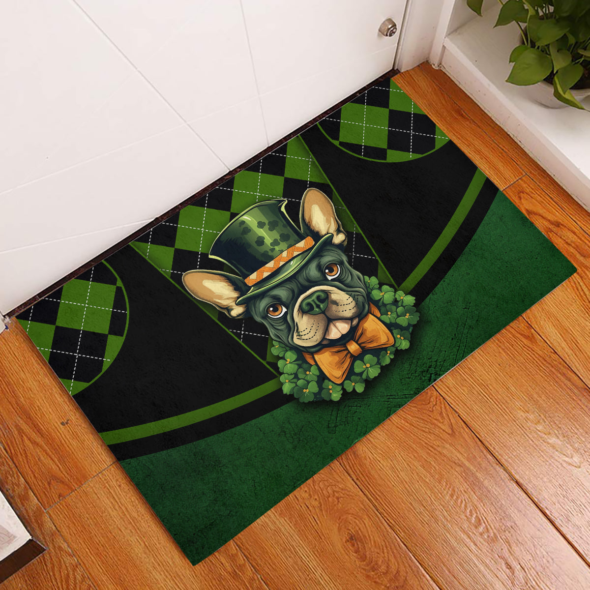 In My Veins Flows The Blood Of Irish Rebels Rubber Doormat - Wonder Print Shop