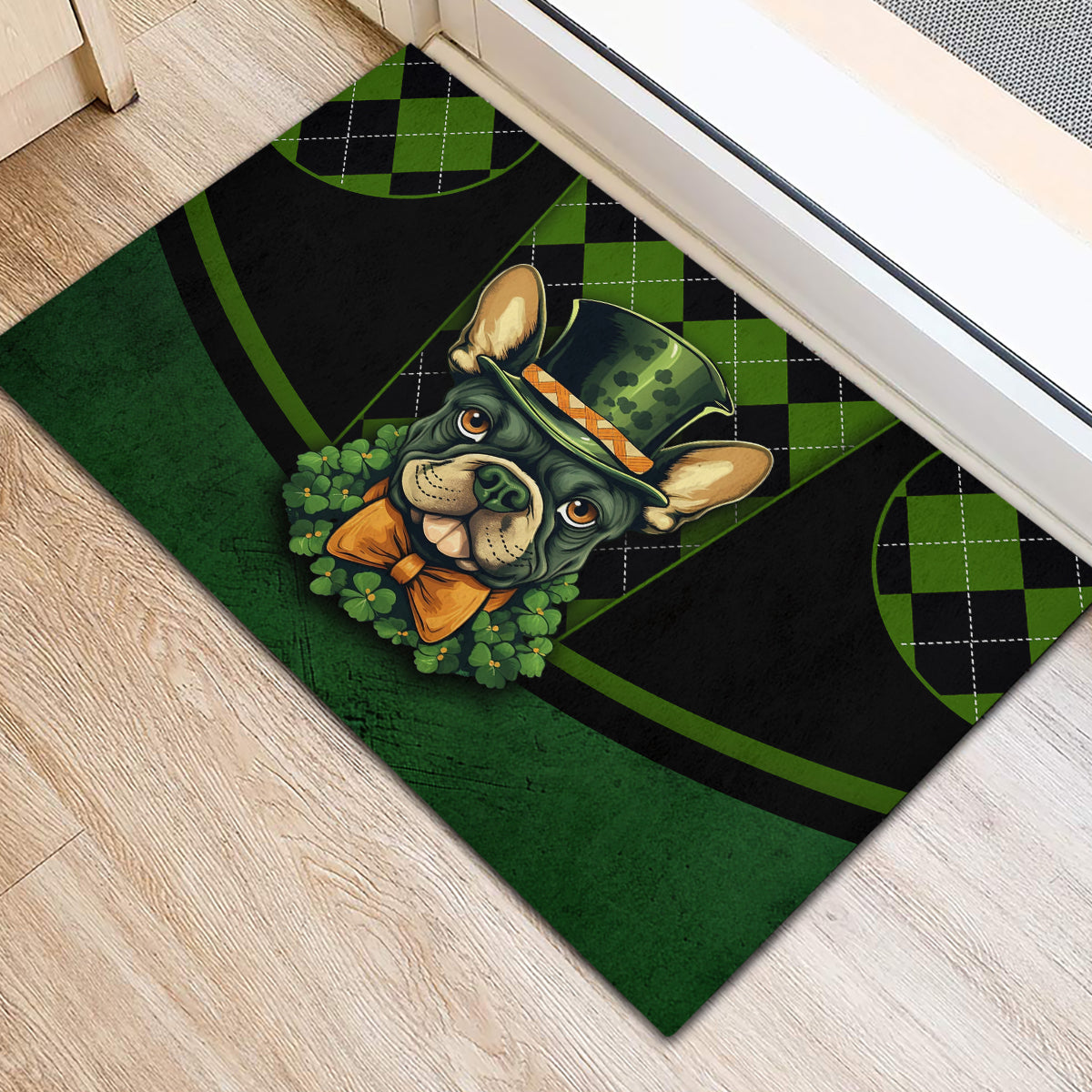 In My Veins Flows The Blood Of Irish Rebels Rubber Doormat - Wonder Print Shop