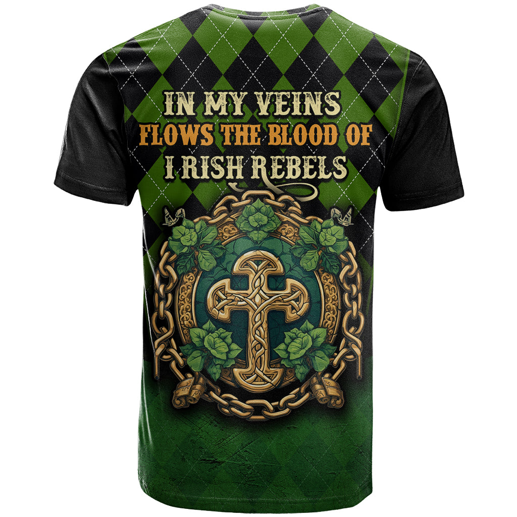 In My Veins Flows The Blood Of Irish Rebels T Shirt - Wonder Print Shop