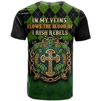 In My Veins Flows The Blood Of Irish Rebels T Shirt - Wonder Print Shop