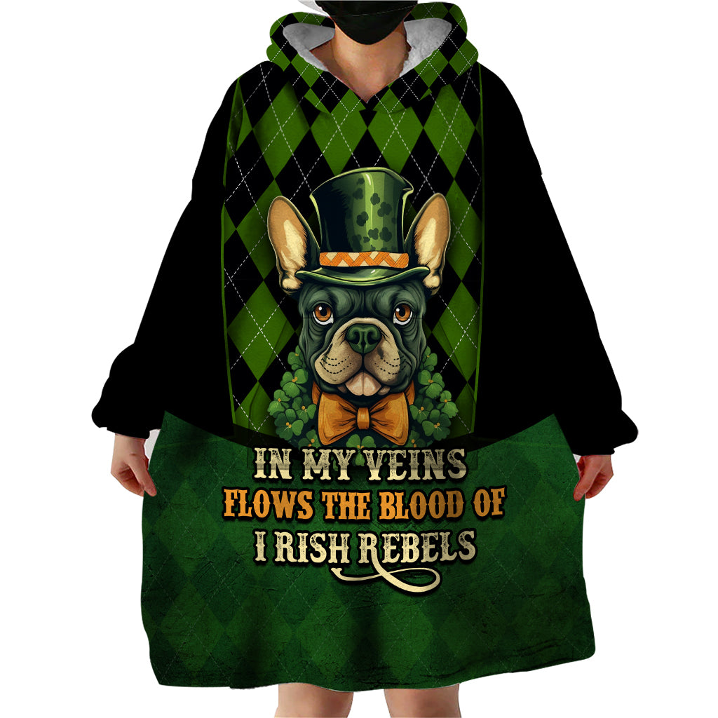 In My Veins Flows The Blood Of Irish Rebels Wearable Blanket Hoodie - Wonder Print Shop