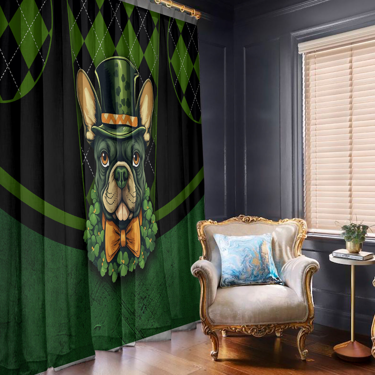 In My Veins Flows The Blood Of Irish Rebels Window Curtain - Wonder Print Shop