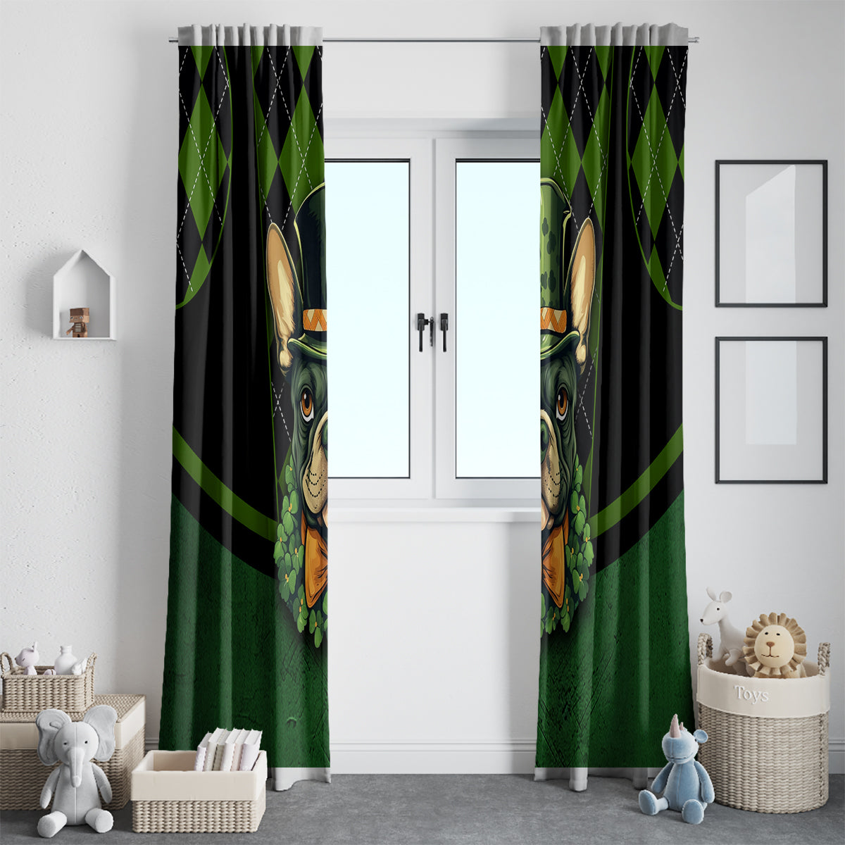 In My Veins Flows The Blood Of Irish Rebels Window Curtain - Wonder Print Shop