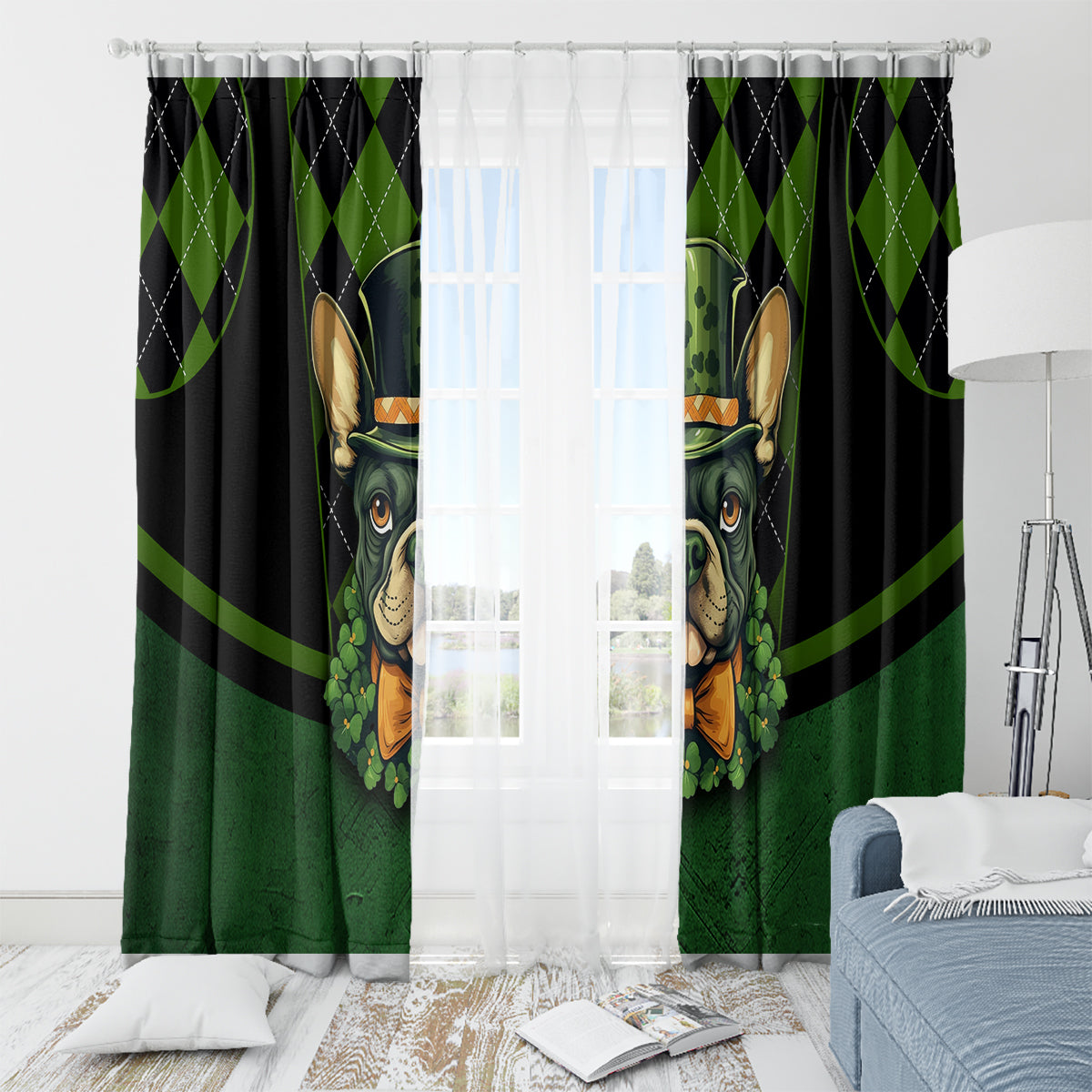 In My Veins Flows The Blood Of Irish Rebels Window Curtain - Wonder Print Shop