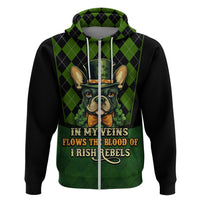 In My Veins Flows The Blood Of Irish Rebels Zip Hoodie - Wonder Print Shop