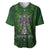 Irish Cross Mix With Shamrock Floral Baseball Jersey - Wonder Print Shop