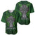 Irish Cross Mix With Shamrock Floral Baseball Jersey - Wonder Print Shop