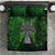 Irish Cross Mix With Shamrock Floral Bedding Set