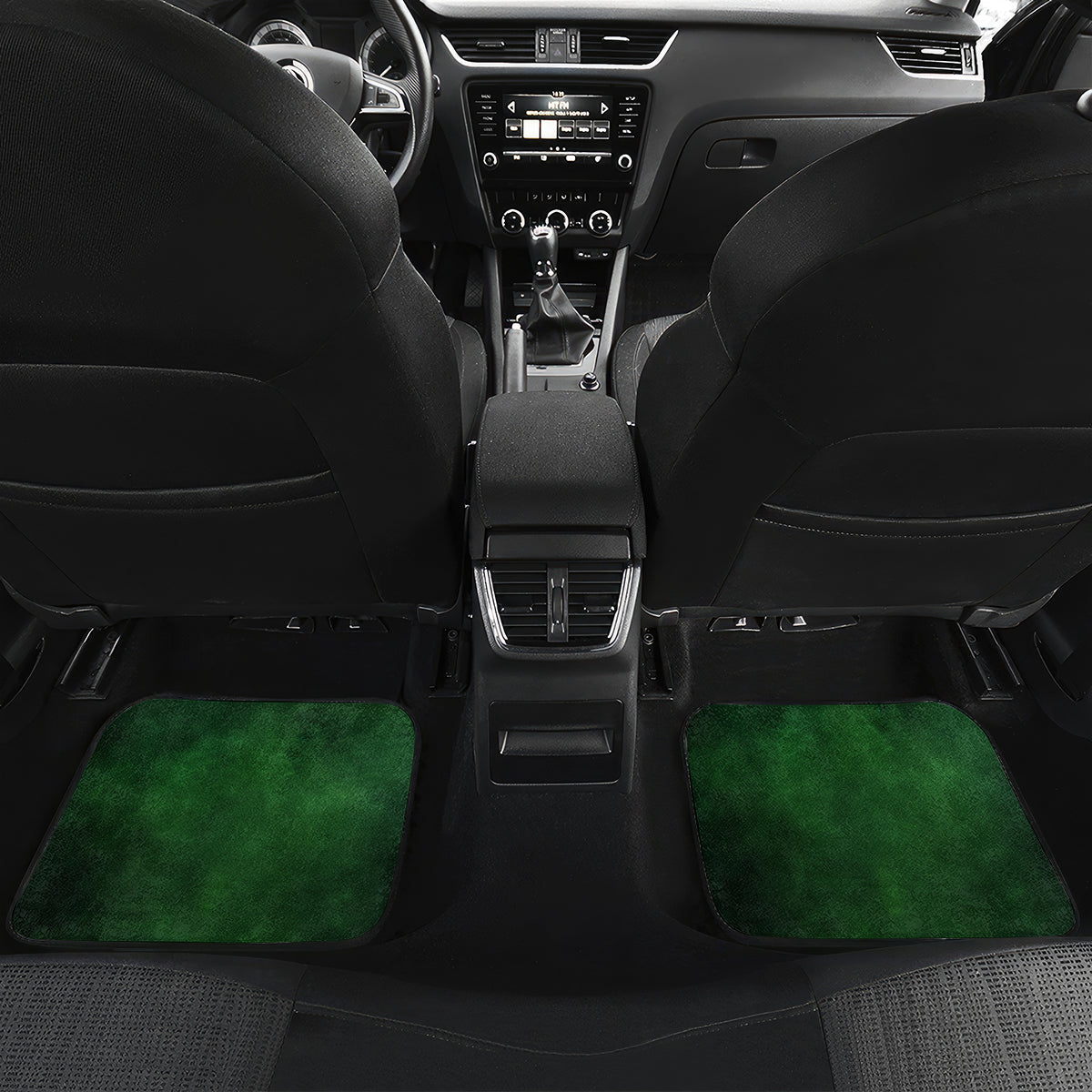 Irish Cross Mix With Shamrock Floral Car Mats - Wonder Print Shop